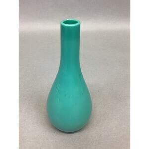 Light Aqua Glass Vase - 6.25”
